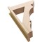 Ekena Millwork 7 1/2-in W x 24-in D x 36-in H Balboa Slat Rough Cedar Woodgrain TimberThane Outlooker, Primed Tan OUTUR075X24X36BOA24RCPR - alternate 3